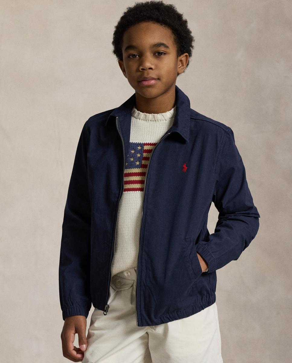 Casaco Bayport de Popelina de Algodão Polo Ralph Lauren Azul-marinho-1