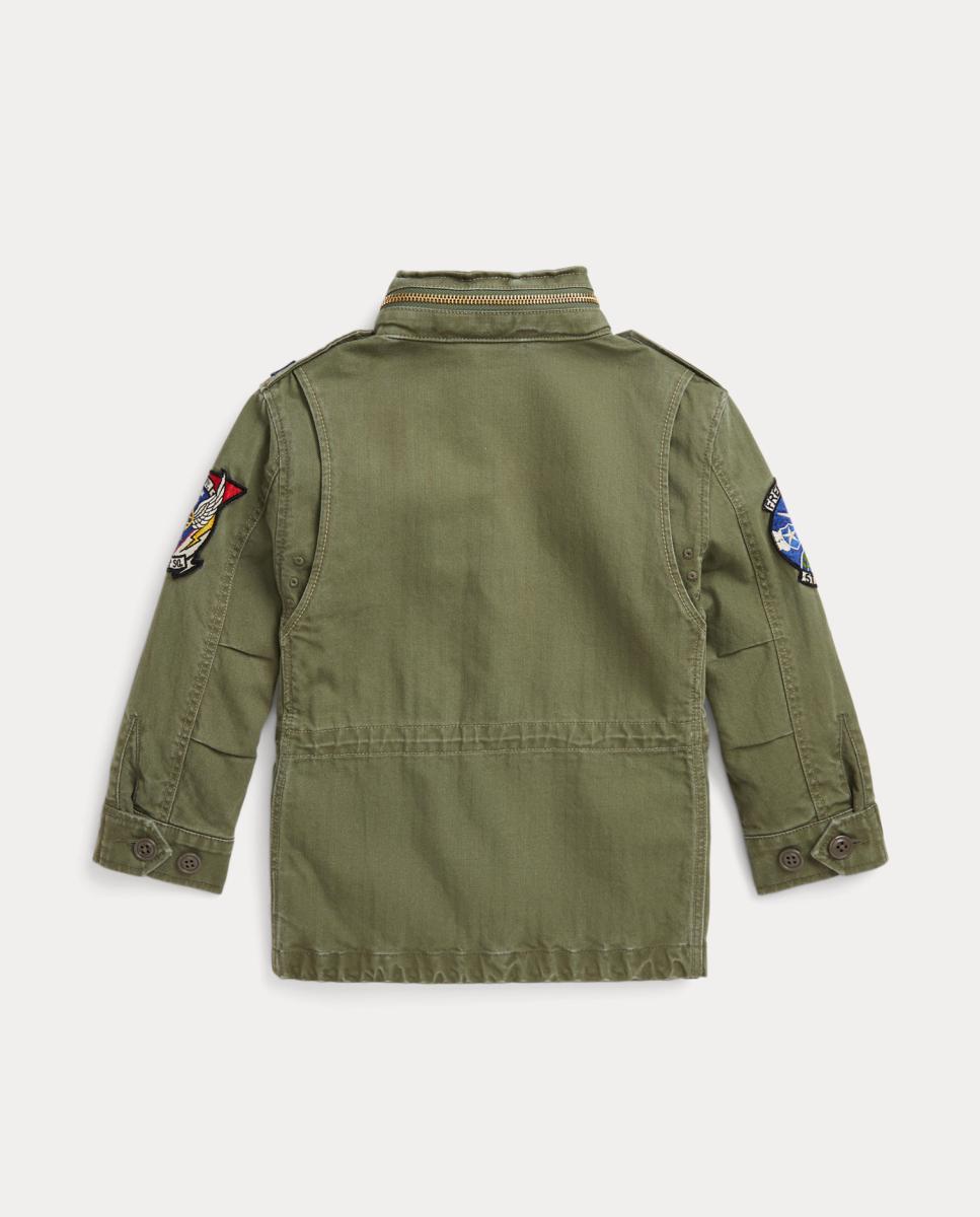 Casaco de Campo com Remendos Polo Ralph Lauren Verde-militar-3