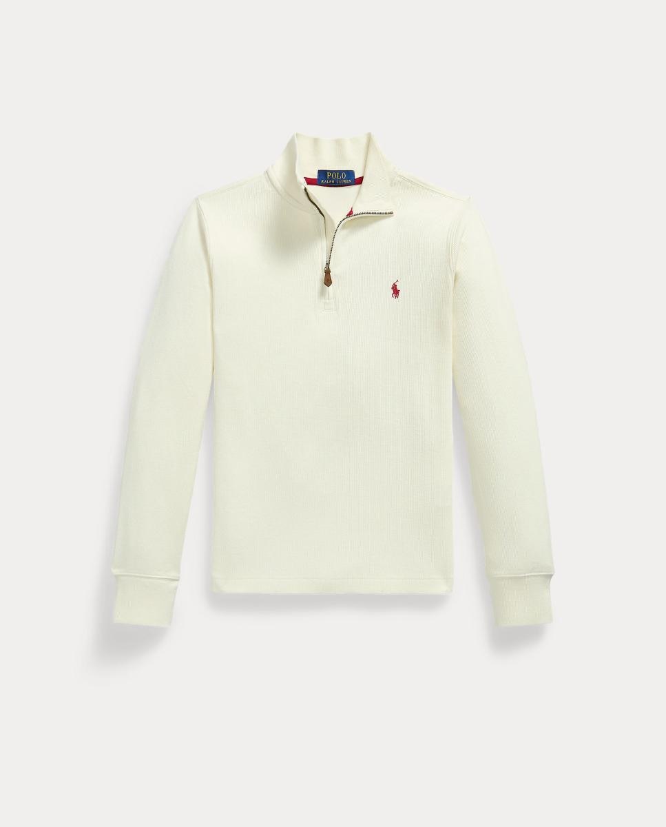 Imagem 0 de Sweatshirt Canelada com Meio Fecho de Correr