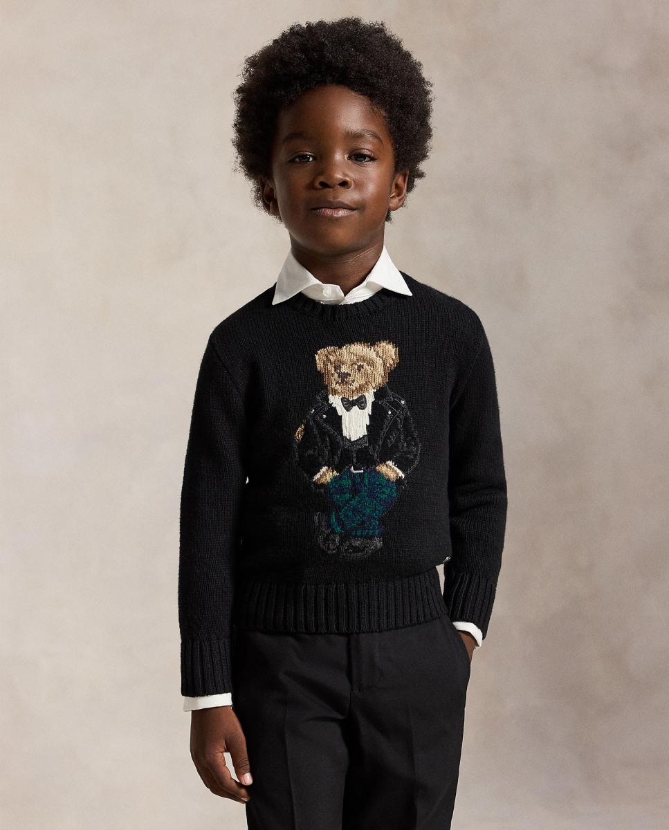 Jersey unisex de algodón con Polo Bear - Polo Ralph Lauren - Negro Negro-1