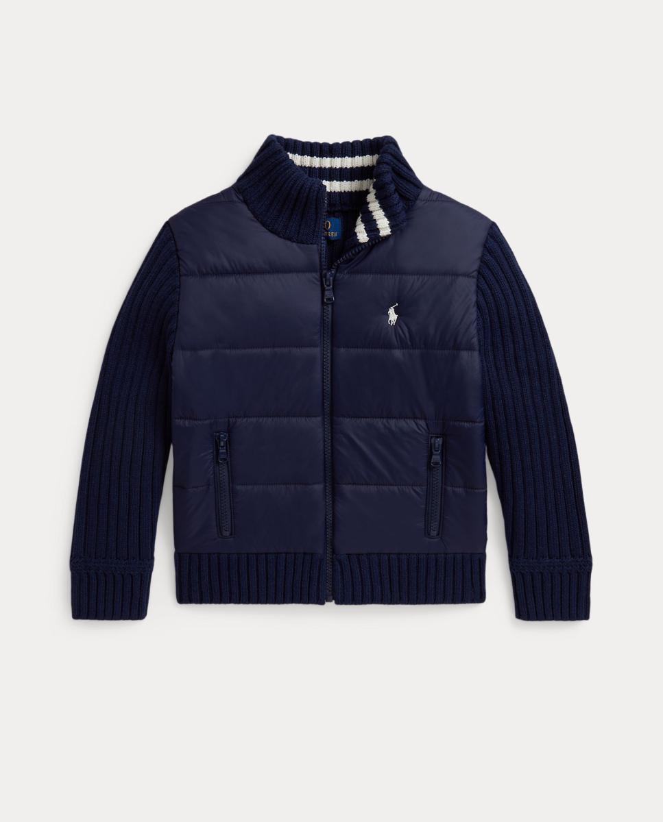 Camisola de Malha de Nylon e Algodão Polo Ralph Lauren Azul-marinho-1