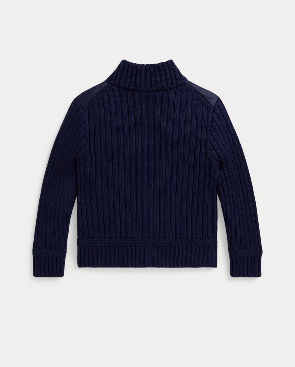 Camisola de Malha de Nylon e Algodão Polo Ralph Lauren Azul-marinho-2