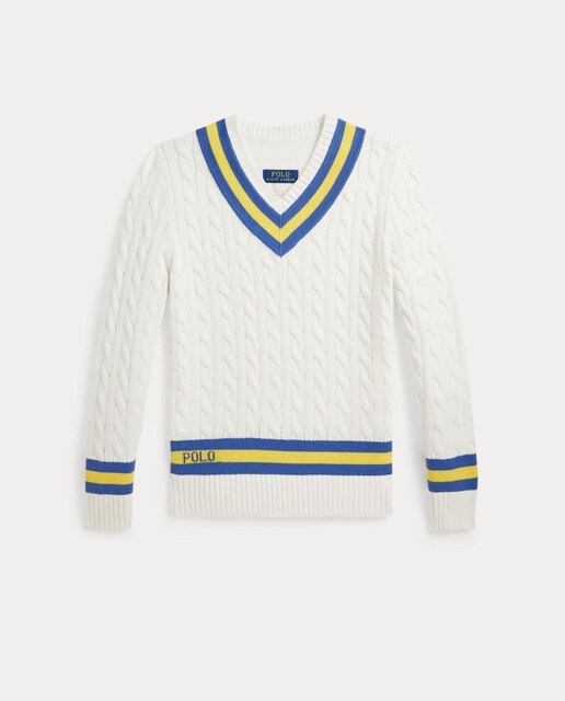 Imagem 0 de Camisola de Malha do Cabo de Algodão com Gola em Bico