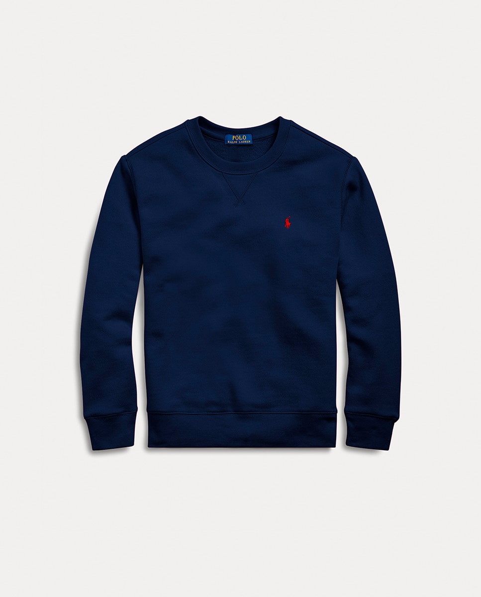 Sweatshirt de Decote Redondo com Cavalo Bordado Polo Ralph Lauren Azul-marinho-1