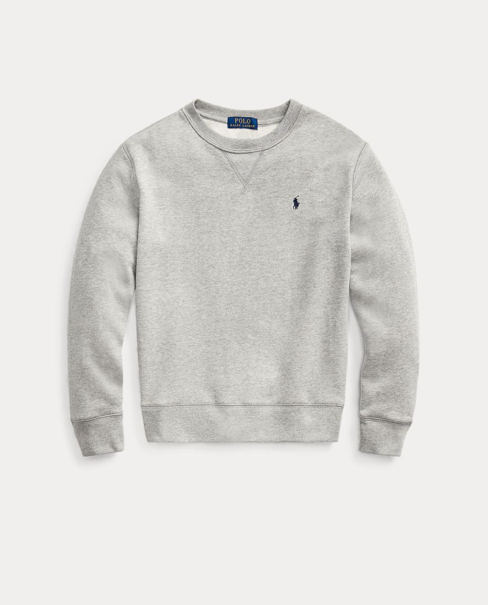 Sweatshirt de Decote Redondo com Cavalo Bordado Cinzento-claro-4