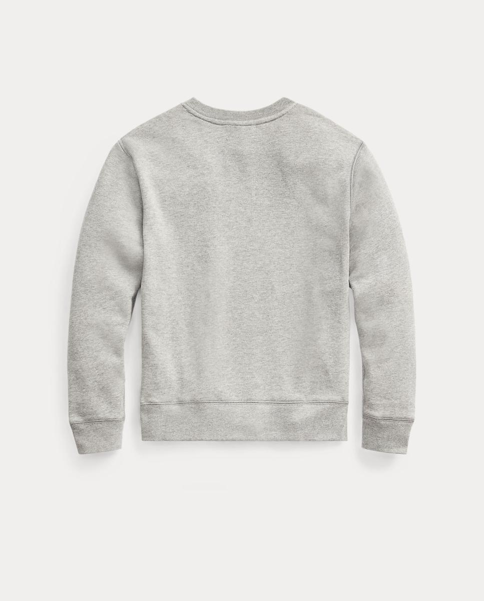 Sweatshirt de Decote Redondo com Cavalo Bordado Cinzento-claro-5