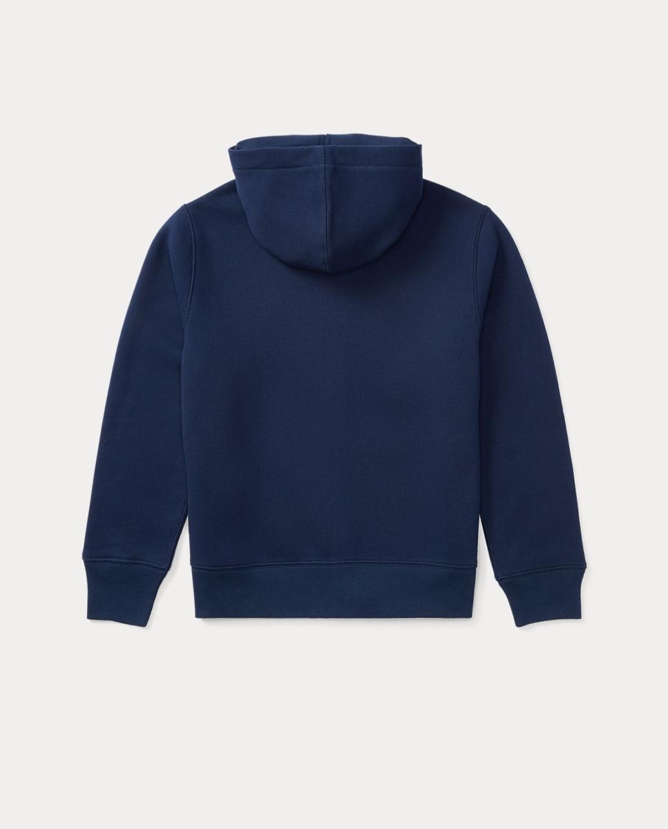 Sweatshirt com Capuz e Fecho de Correr Azul-marinho-5