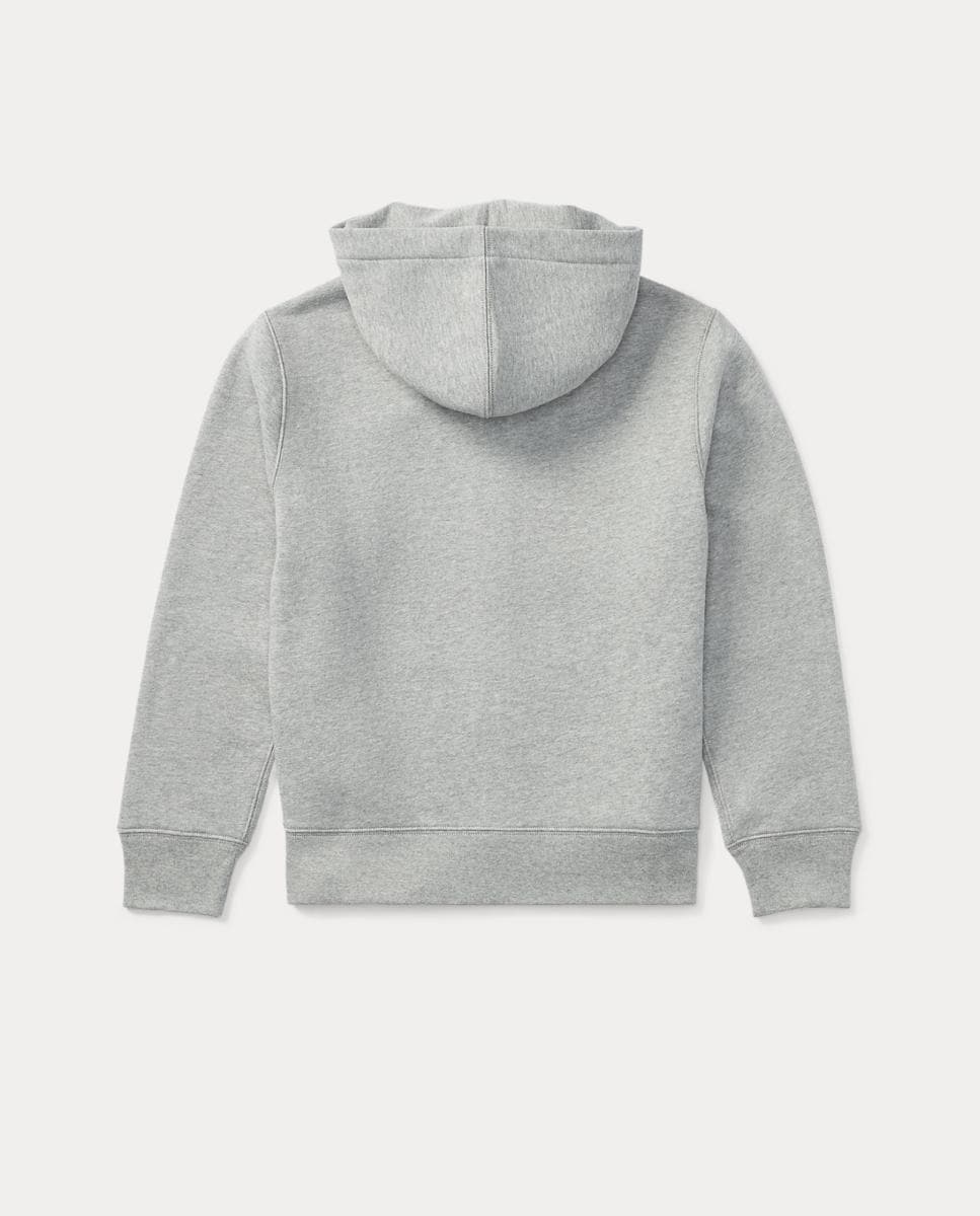 Sweatshirt com Capuz e Fecho de Correr Cinzento-5