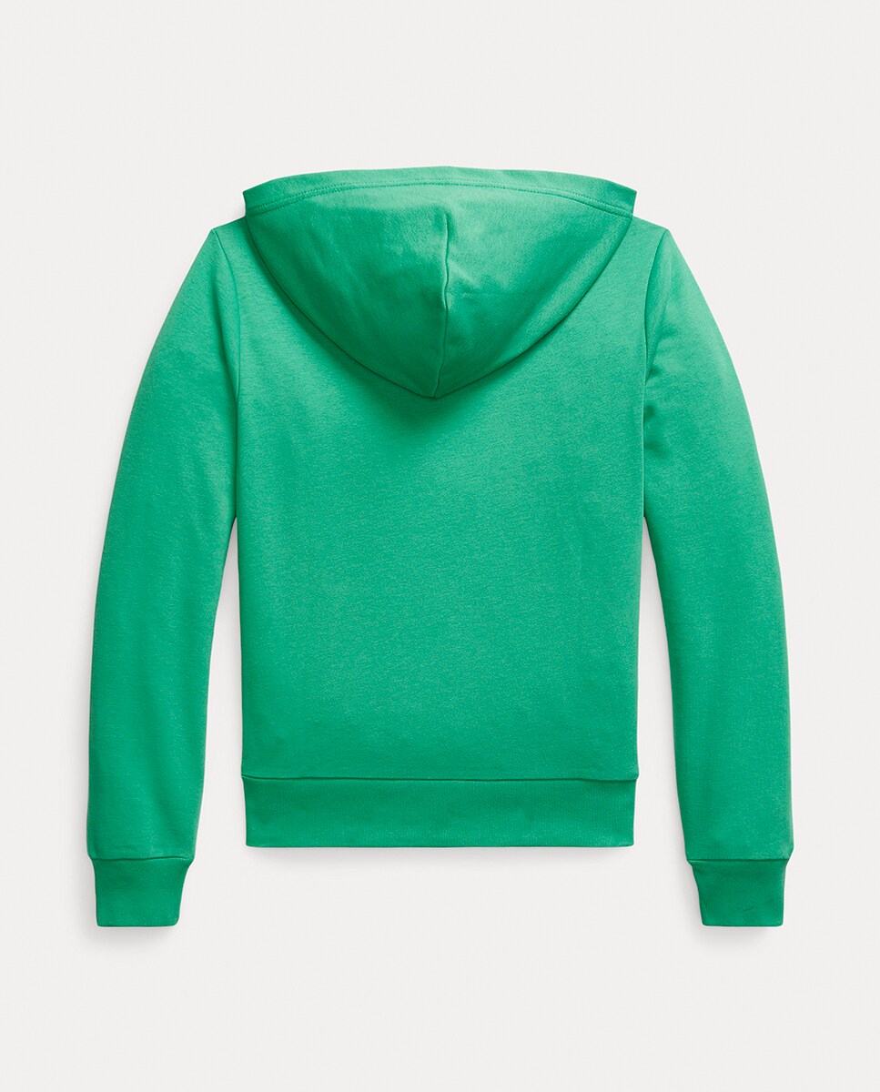 Sweatshirt de Felpa com Capuz e Logótipo Verde-2