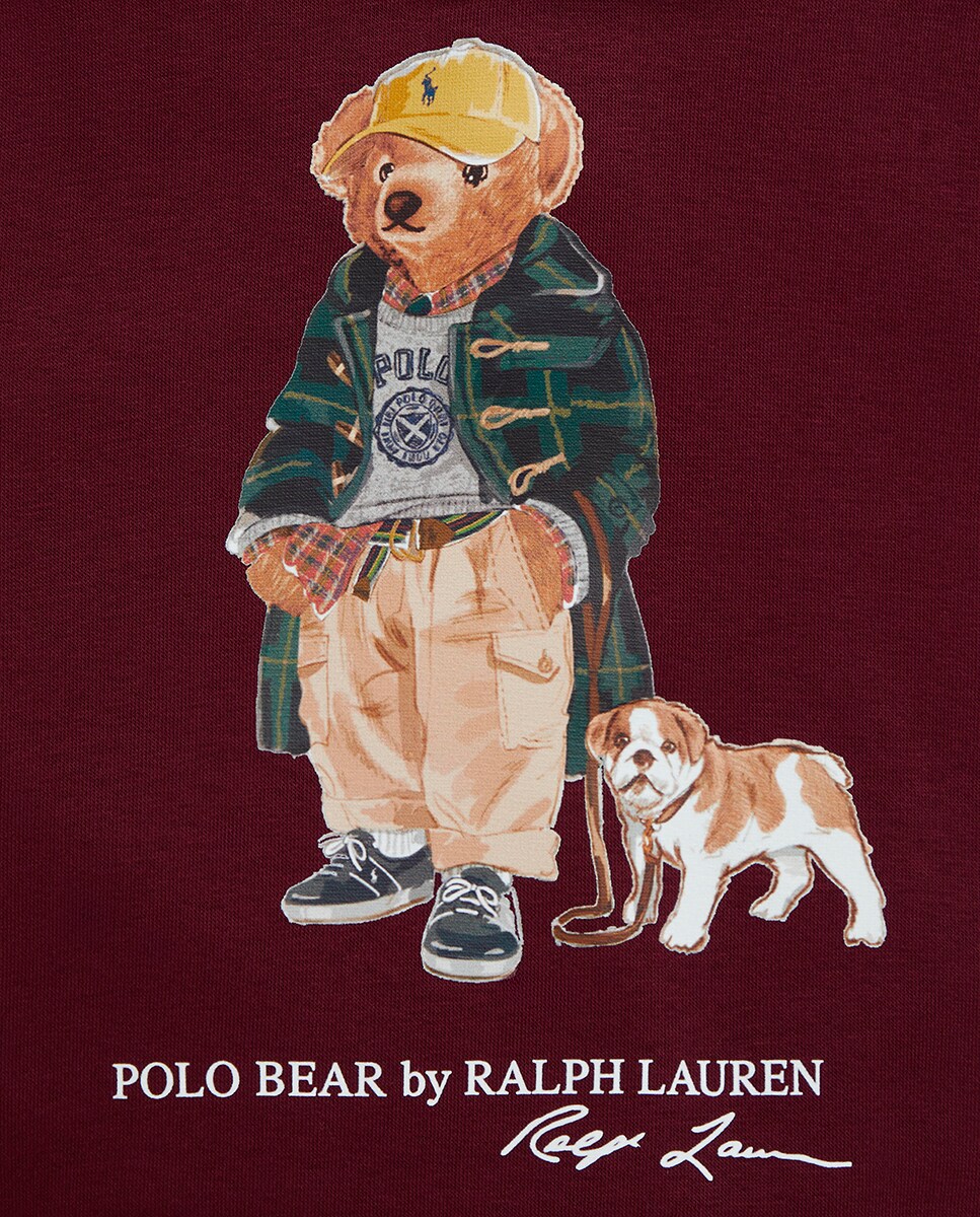 Sweatshirt com Capuz e Polo Bear Bordeaux-4