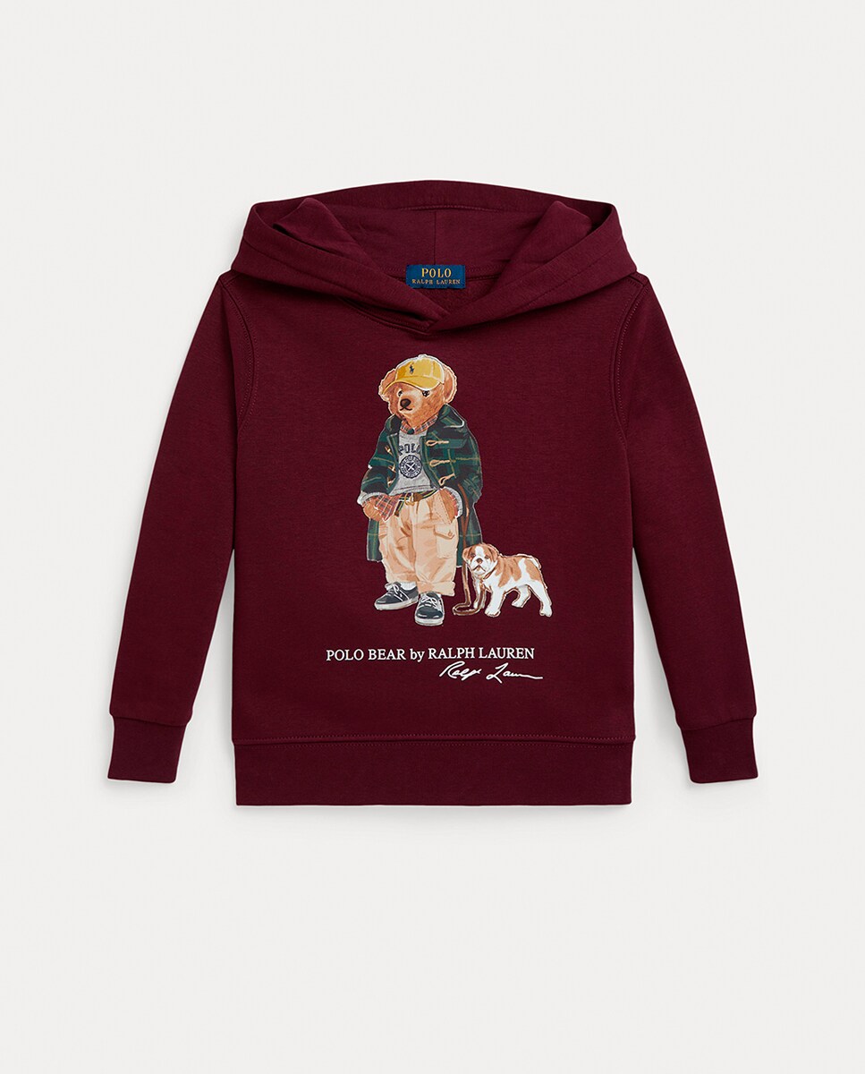 Sweatshirt com Capuz e Polo Bear Bordeaux-5