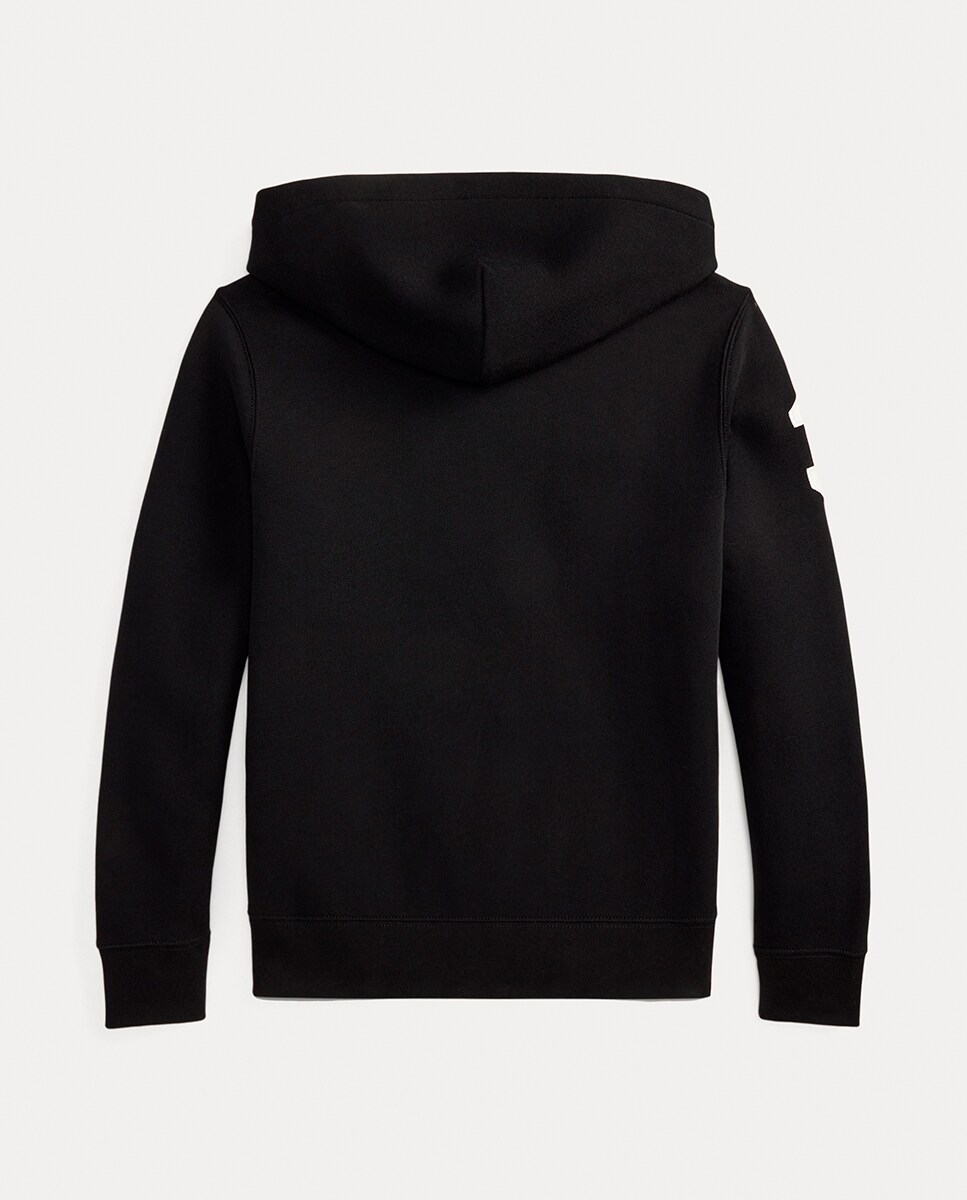 Sweatshirt com Capuz e Big Pony Preto-2