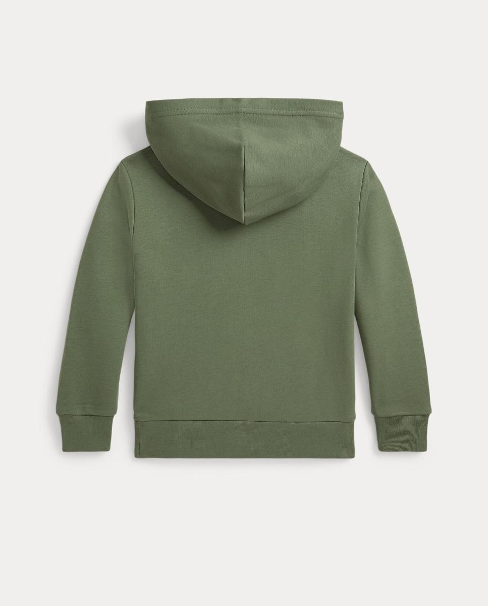 Sweatshirt de Algodão com Capuz e Logótipo Polo Ralph Lauren Verde-militar-2