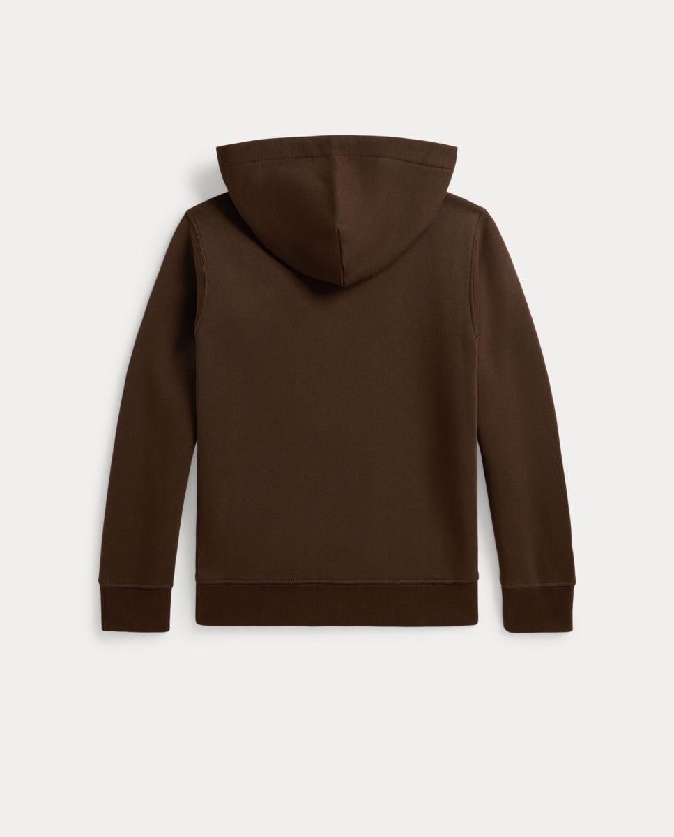 Sweatshirt Unissexo de Felpa com Capuz Castanho-escuro-2