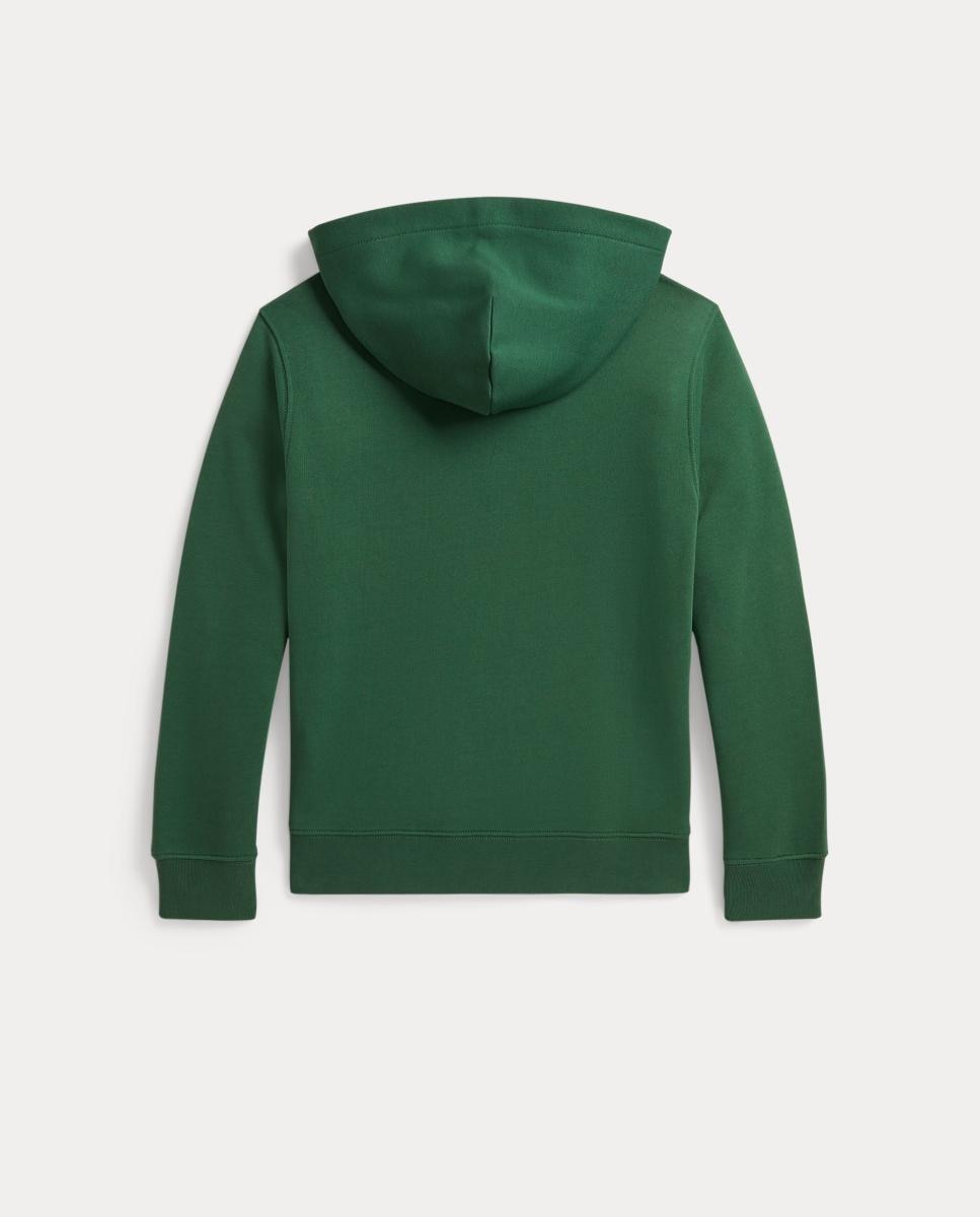 Sweatshirt Unissexo de Felpa com Capuz Verde-2