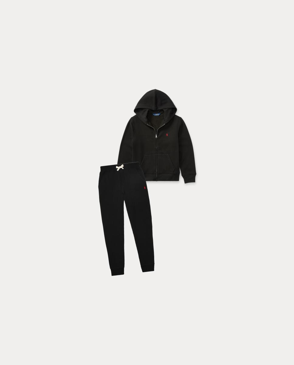 Sweatshirt de Felpa Unissexo com Capuz e Fecho de Correr Preto-6