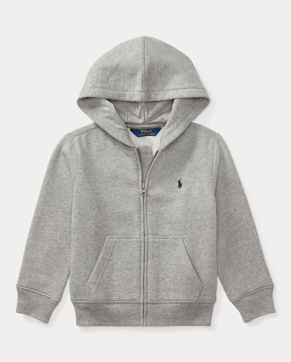 Sudadera de niño en gris con capucha - Polo Ralph Lauren - Gris claro Gris claro-4