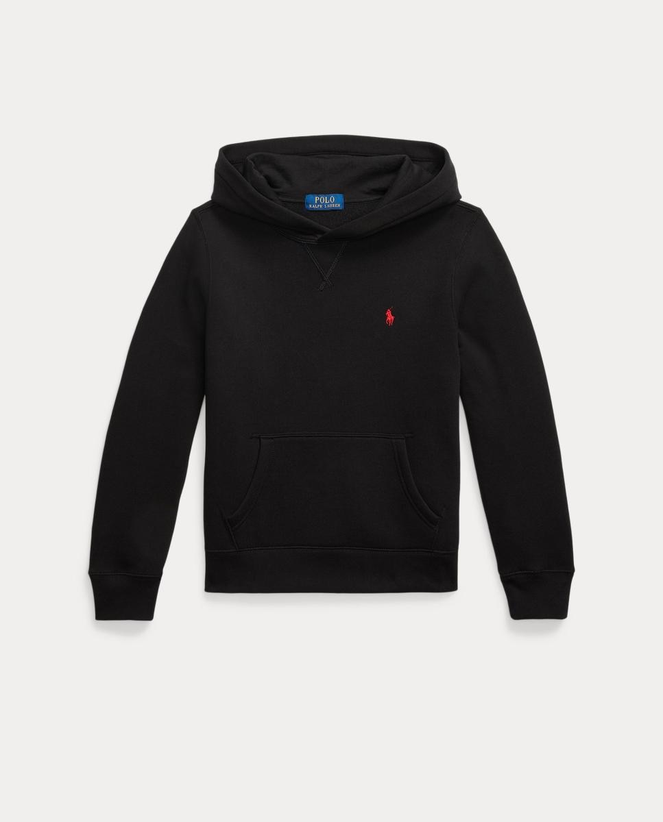Sweatshirt Unissexo de Felpa com Capuz Preto-5
