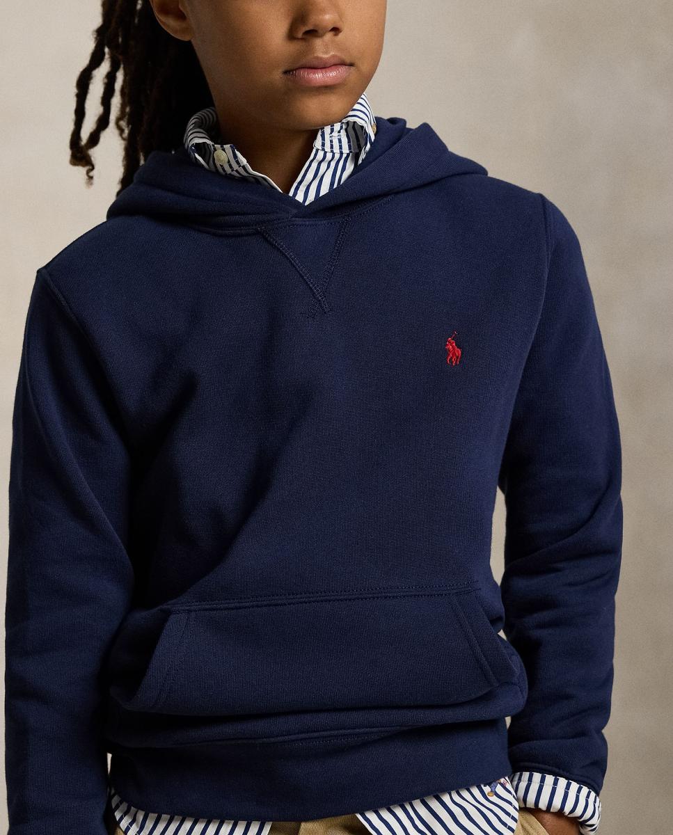 Sweatshirt Unissexo de Felpa com Capuz Azul-marinho-3