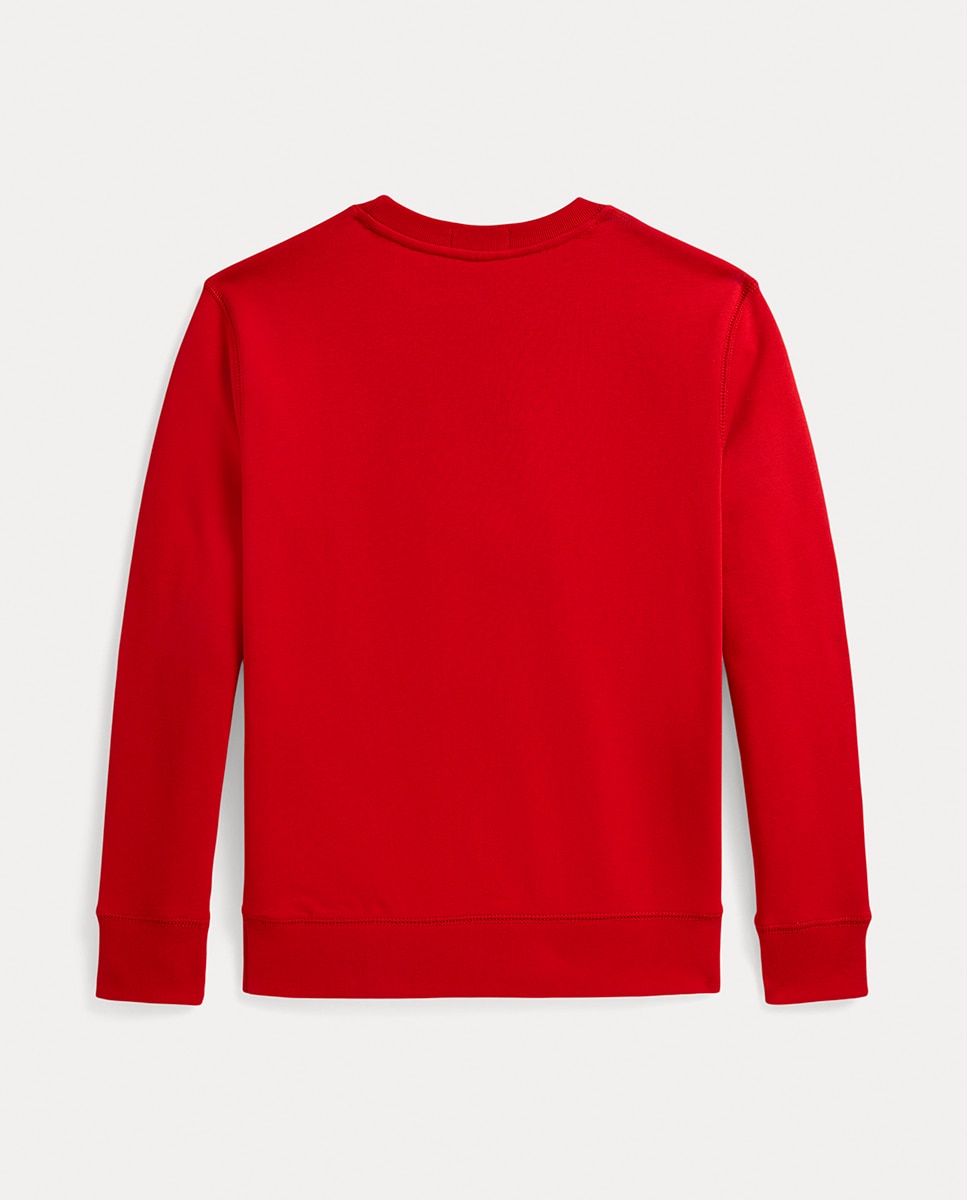 Sweatshirt sem Capuz com Polo Bear do Ano Novo Lunar Polo Ralph Lauren Vermelho-5