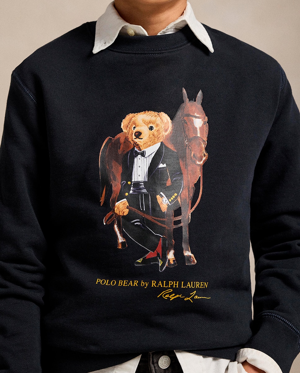 Sweatshirt sem Capuz com Polo Bear do Ano Novo Lunar Polo Ralph Lauren Preto-2