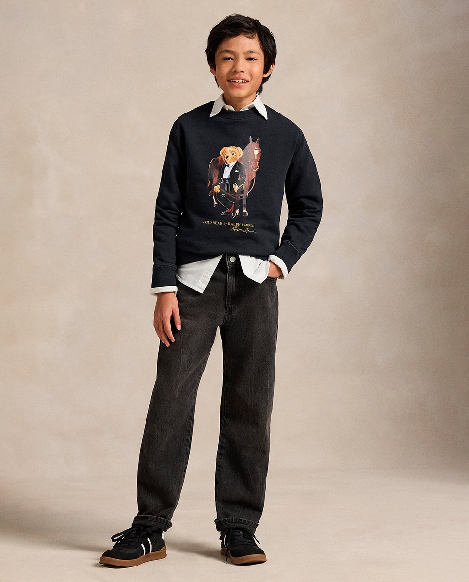 Sweatshirt sem Capuz com Polo Bear do Ano Novo Lunar Polo Ralph Lauren Preto-3
