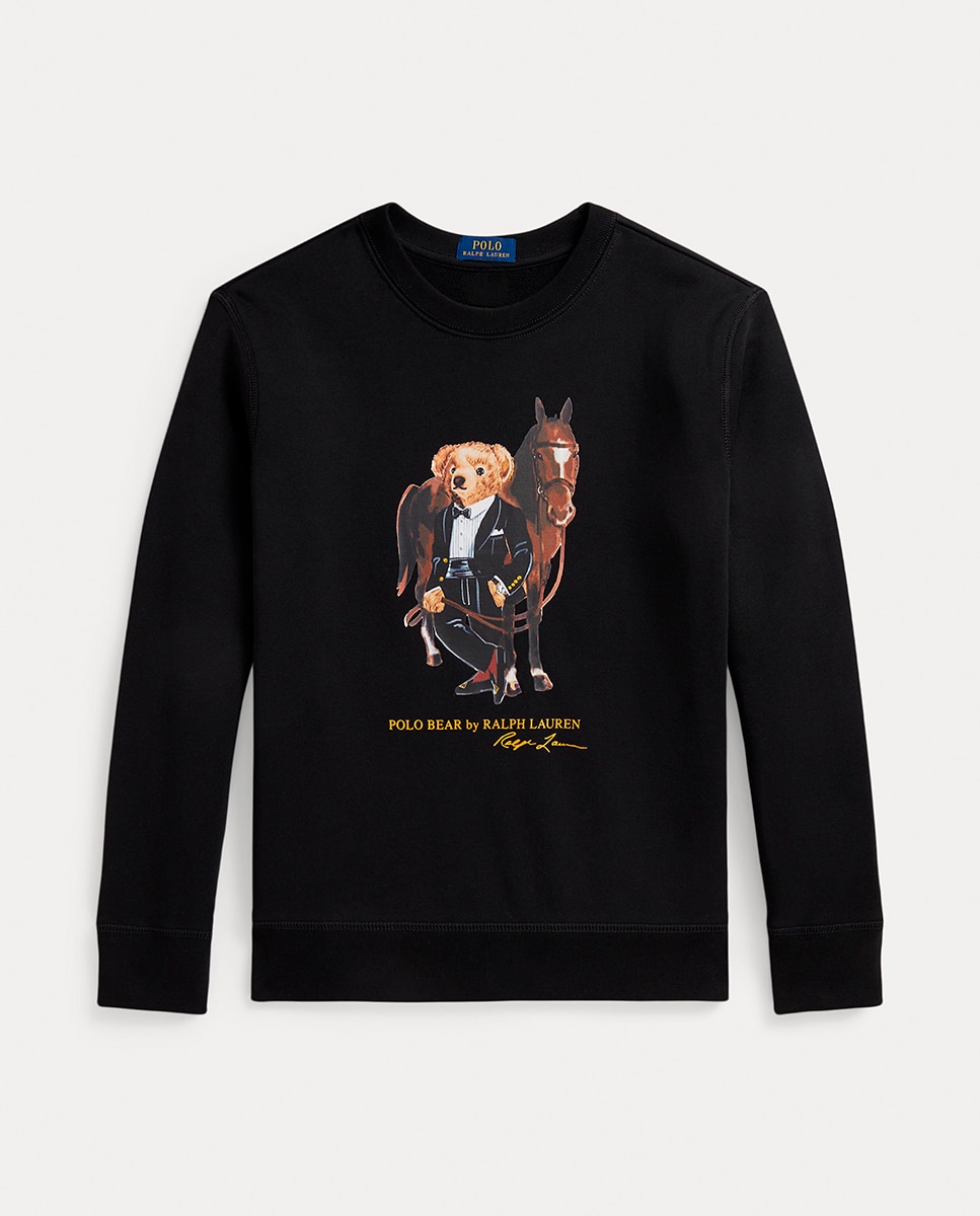 Sweatshirt sem Capuz com Polo Bear do Ano Novo Lunar Polo Ralph Lauren Preto-4