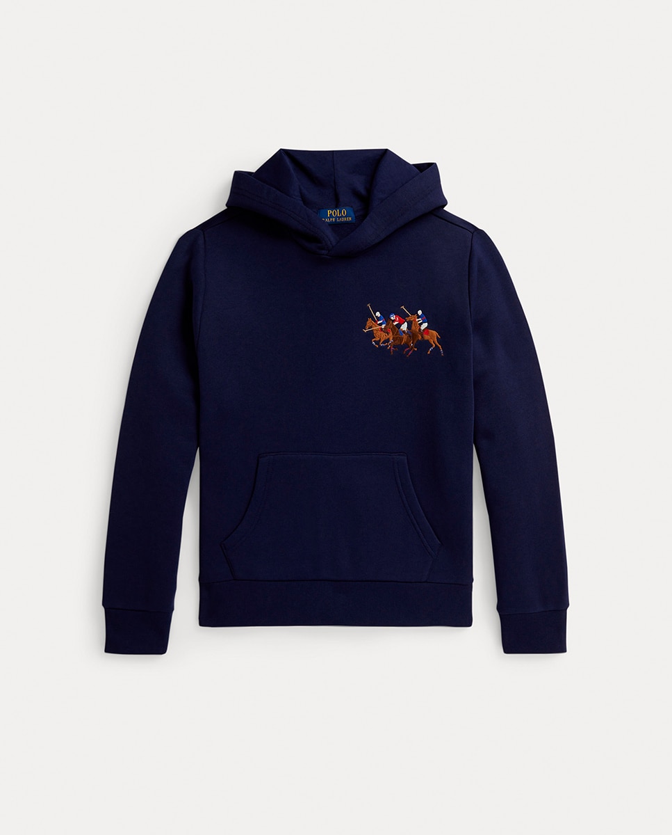 Imagem 0 de Sweatshirt de Felpa com Capuz e Cavalo Triplo