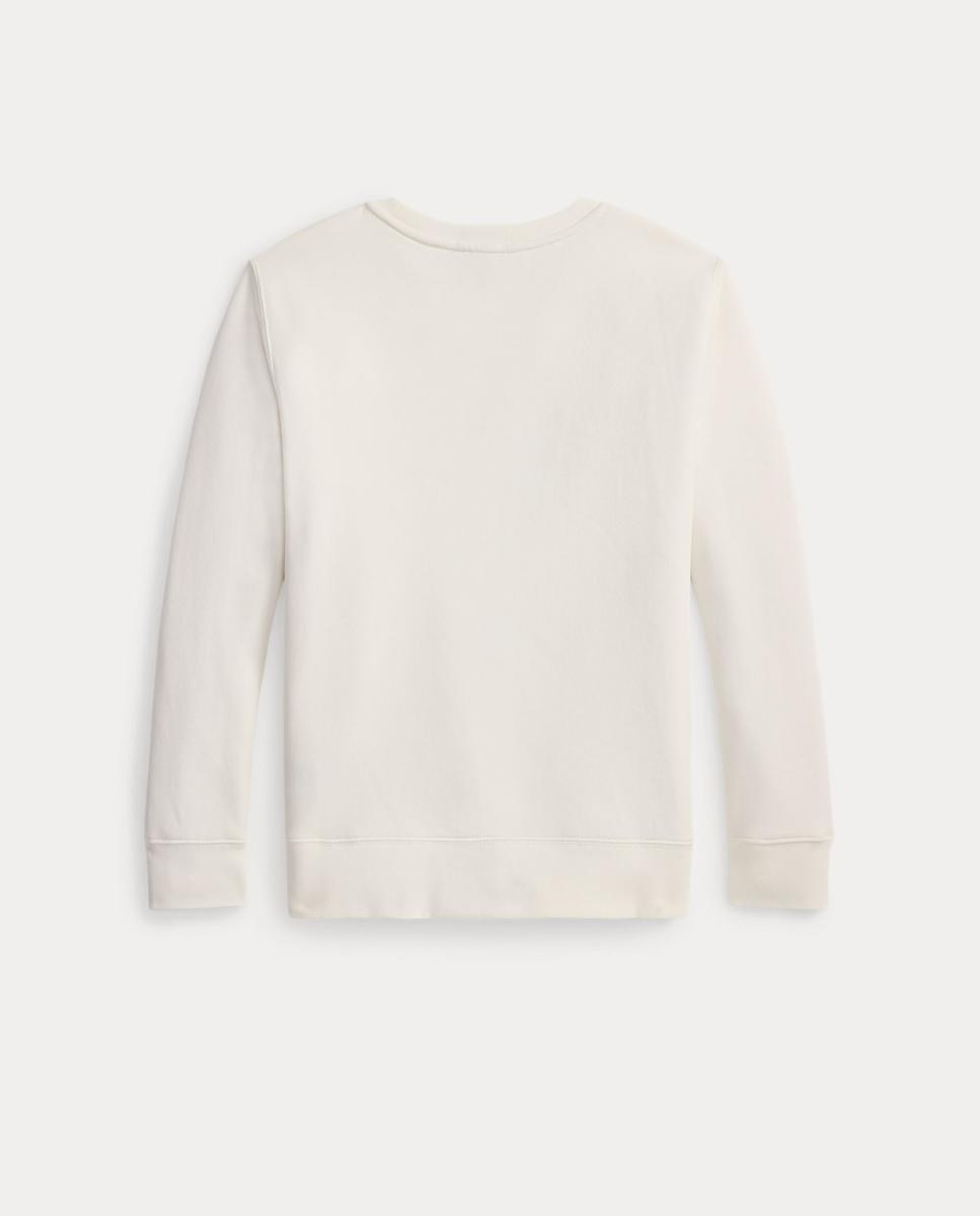 Sweatshirt de Felpa sem Capuz e com Polo Bear Polo Ralph Lauren Branco-5