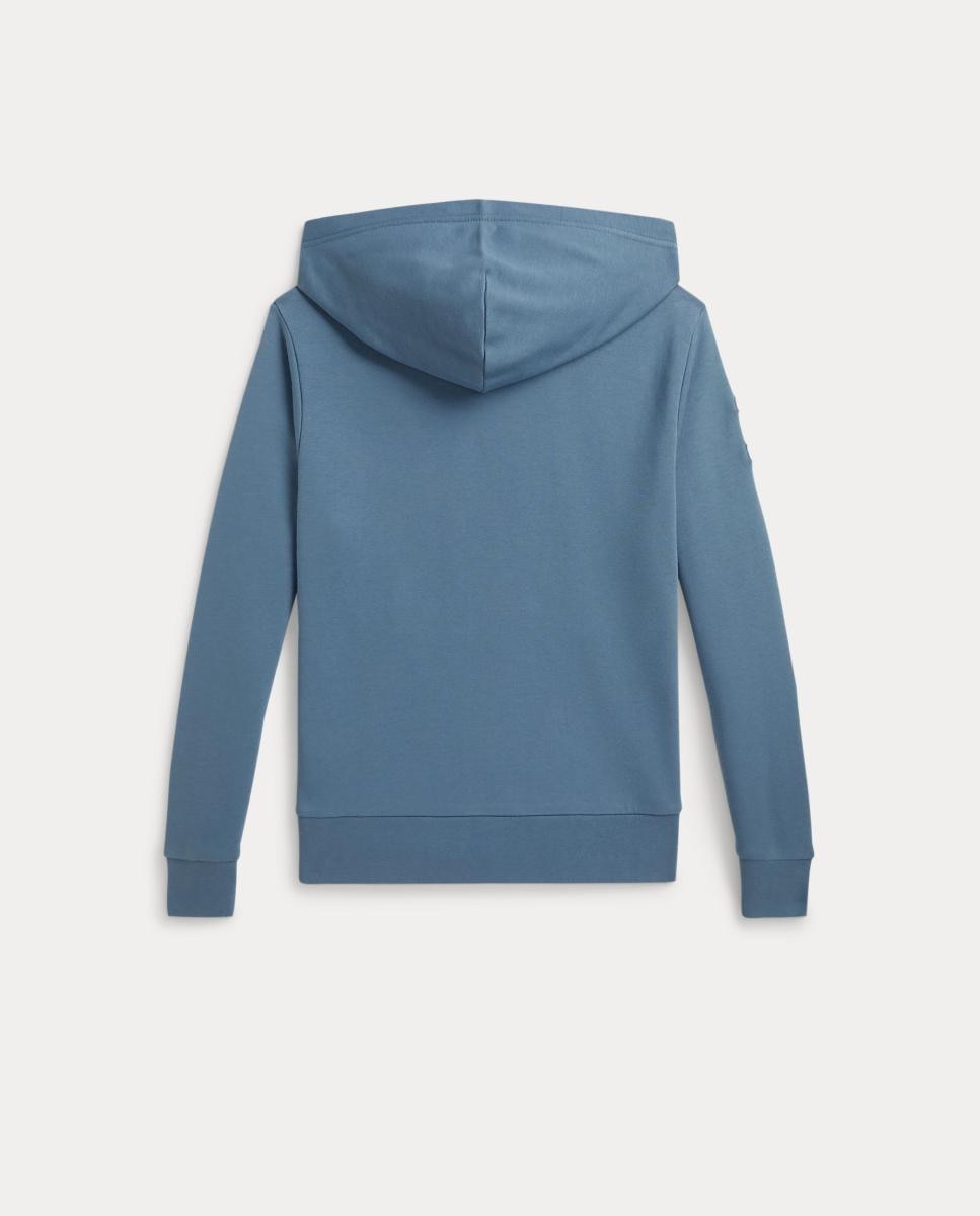 Sweatshirt com Capuz Unissexo de Algodão e Big Pony Polo Ralph Lauren Esmeralda Azul-5