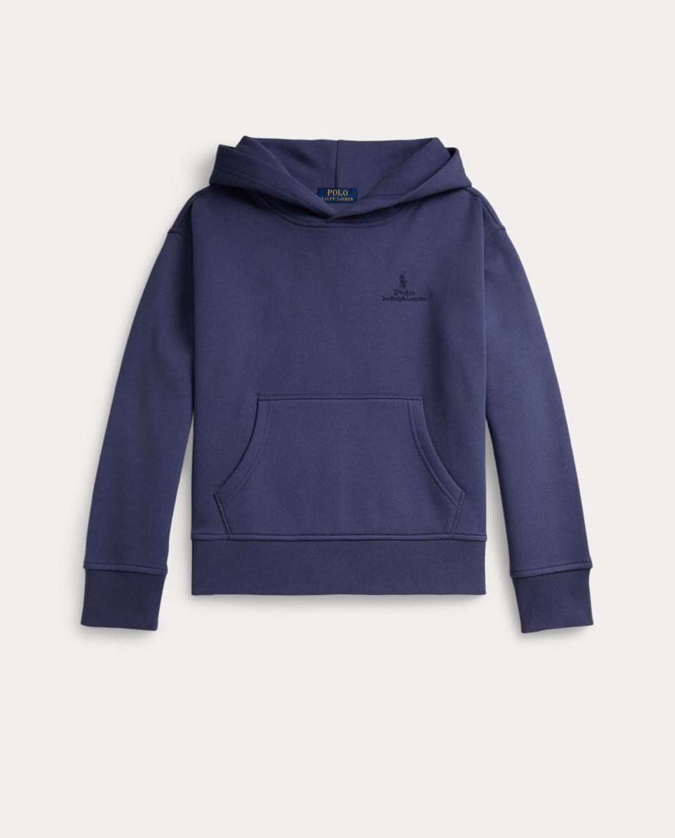 Sweatshirt com Capuz Unissexo de Felpa com Logótipo Polo Ralph Lauren Azul-marinho-1
