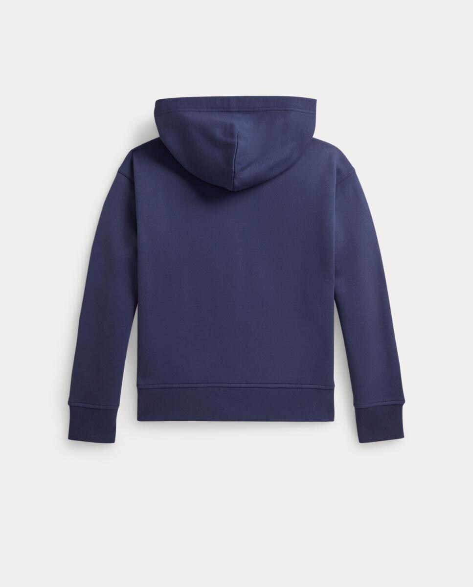 Sweatshirt com Capuz Unissexo de Felpa com Logótipo Azul-marinho-2