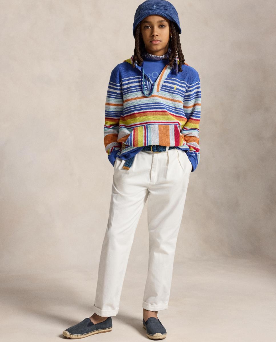 Sweatshirt de Algodão Estampada com Capuz Multicolor-3