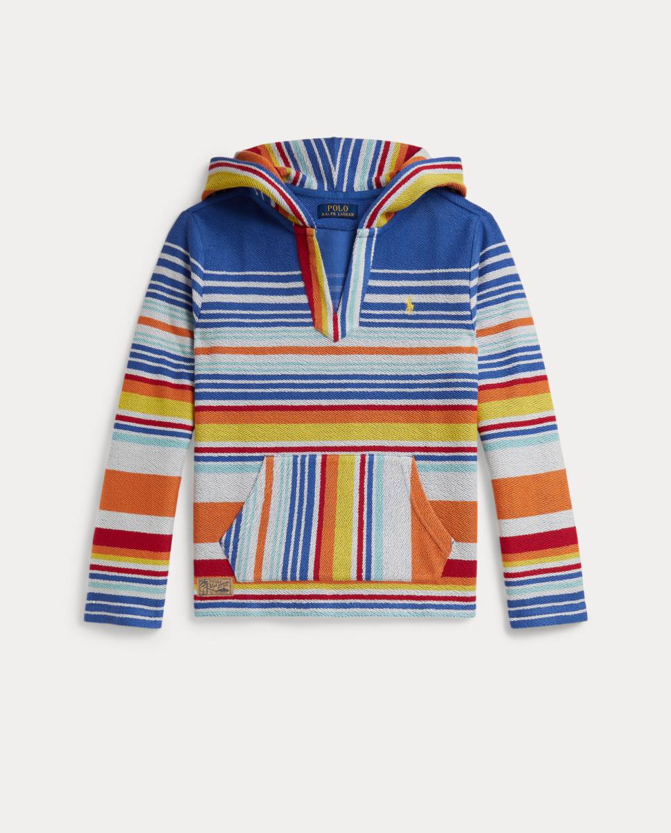 Sweatshirt de Algodão Estampada com Capuz Multicolor-4