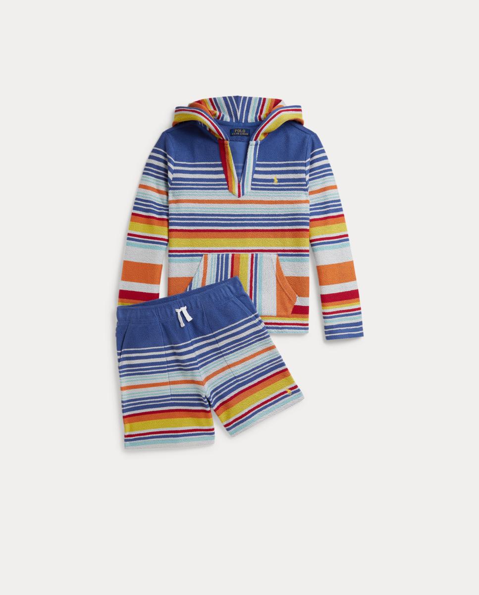 Sweatshirt de Algodão Estampada com Capuz Multicolor-6