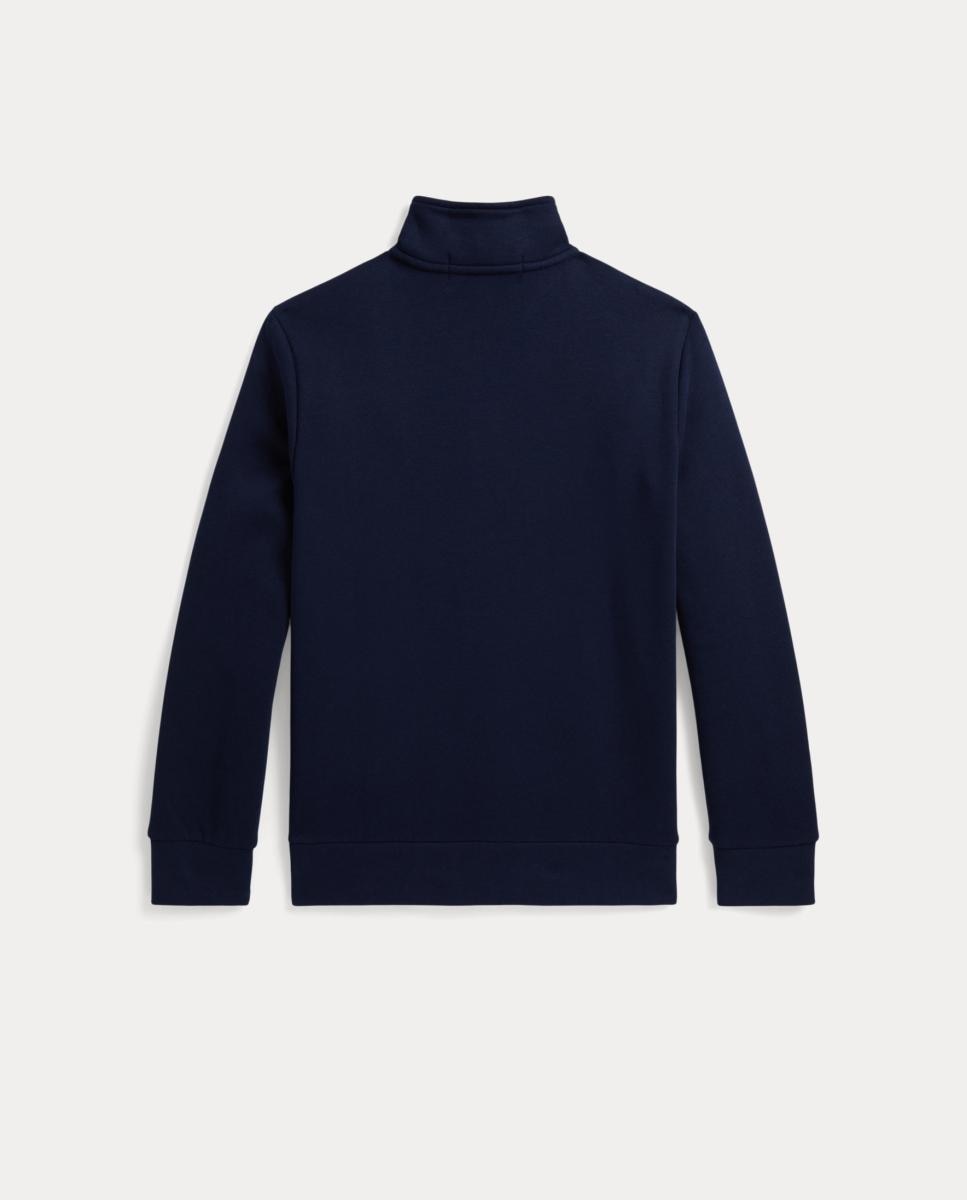Camisola de Malha Unissexo de Algodão com Fecho de Correr Curto Polo Sport Polo Ralph Lauren Azul-marinho-2
