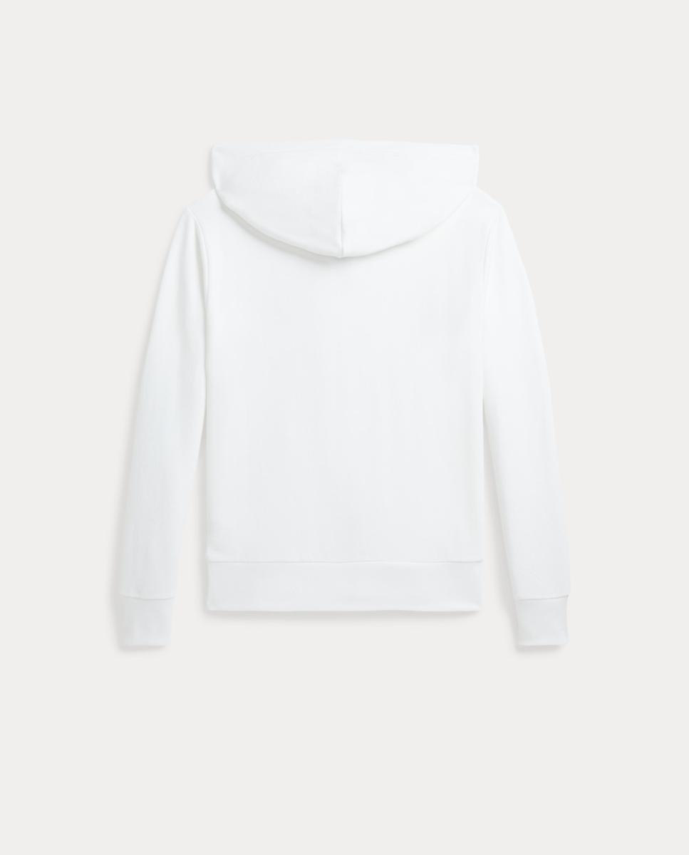 Sweatshirt Unissexo de Algodão com Capuz e Fecho de Correr Polo Ralph Lauren Branco-2