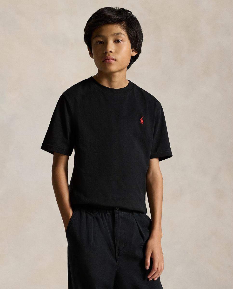 T-shirt de Algodão - Preto Preto-2