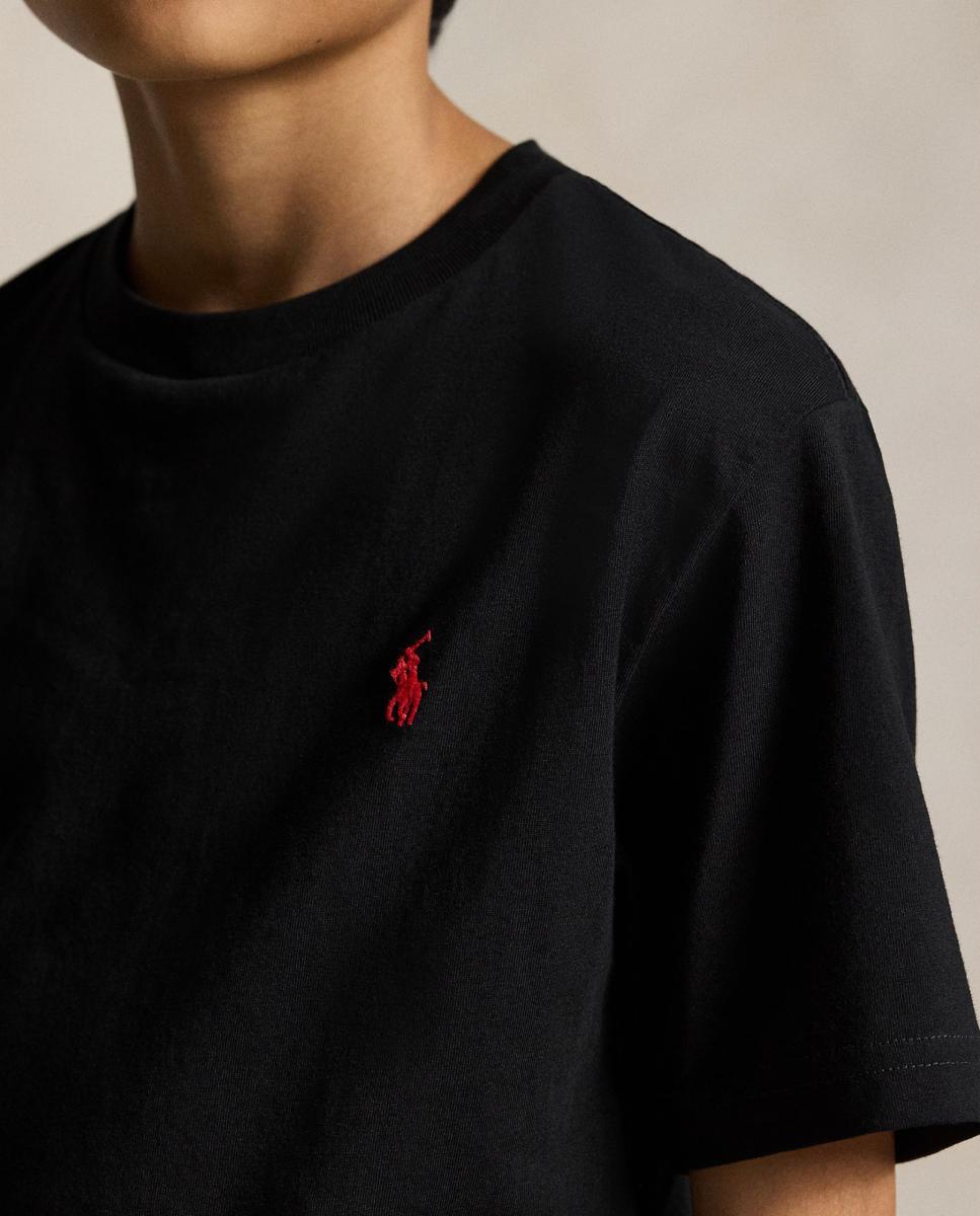 T-shirt de Algodão - Preto Preto-3