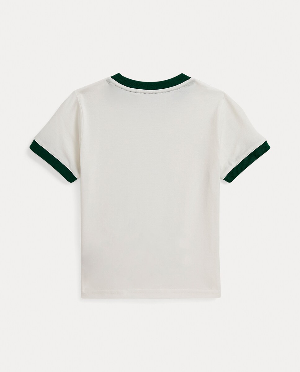 T-shirt com Polo Bear e em Algodão Cru-5