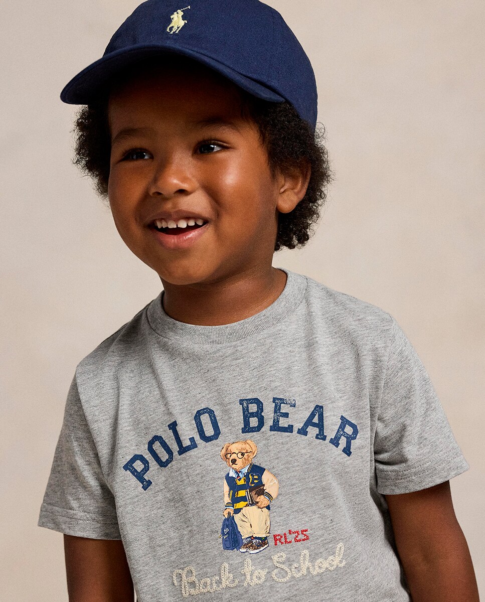 Camisola Malha Jersey Unissexo com Polo Bear Cinzento-2