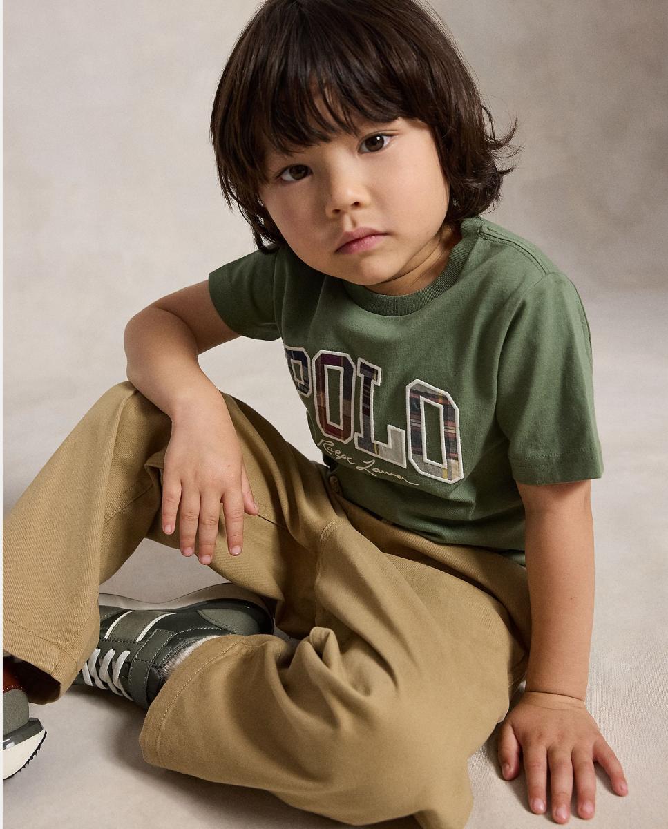Camiseta de niño en algodón con logotipo - Polo Ralph Lauren - Verde militar Verde militar-2