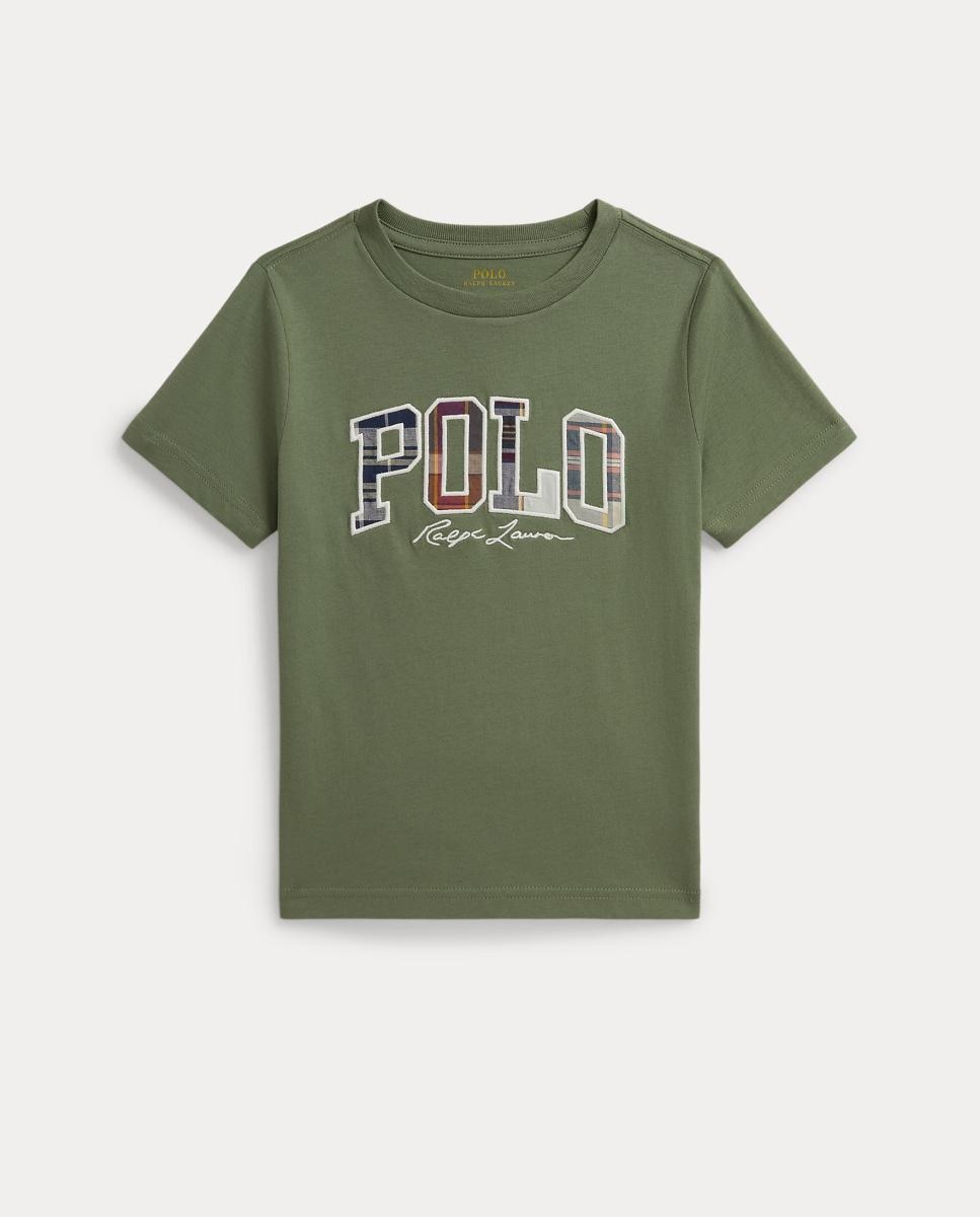 Camiseta de niño en algodón con logotipo - Polo Ralph Lauren - Verde militar Verde militar-4