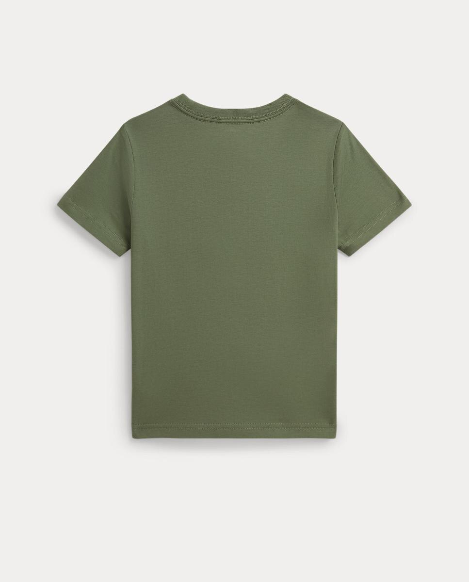 Camiseta de niño en algodón con logotipo - Polo Ralph Lauren - Verde militar Verde militar-5