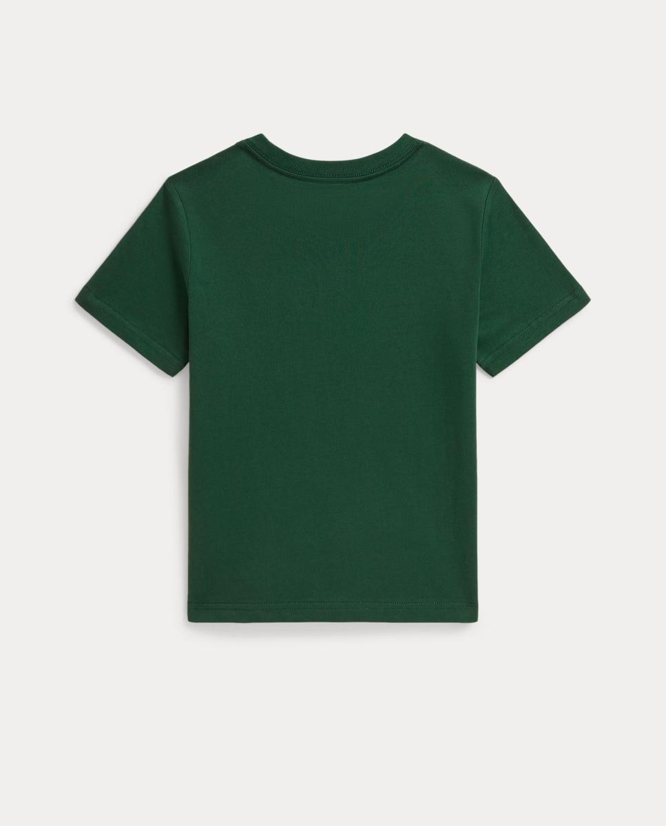 T-shirt Unissexo de Algodão com Logótipo Bordado Verde-2