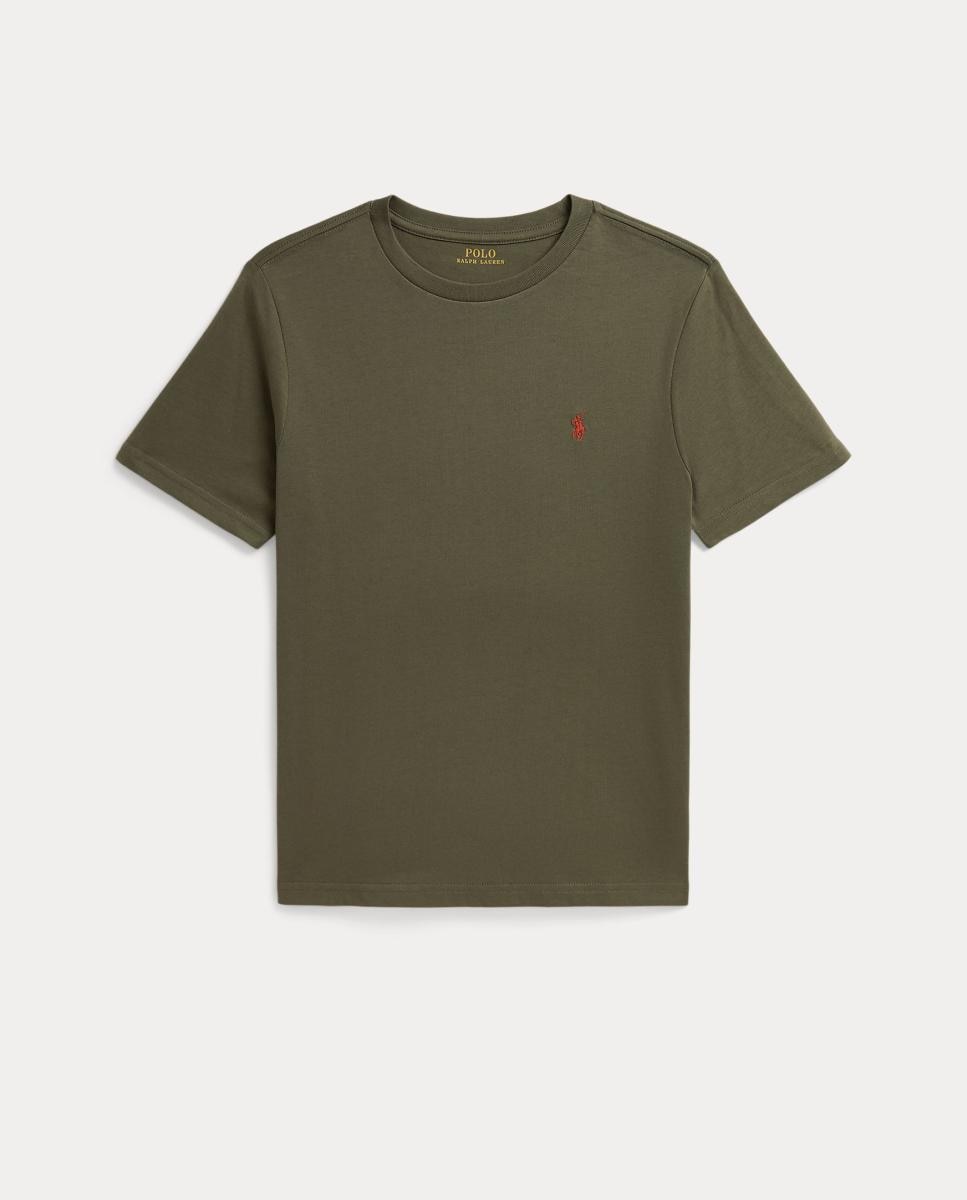 Camiseta unisex de algodón con logo bordado - Polo Ralph Lauren - Verde militar Verde militar-1