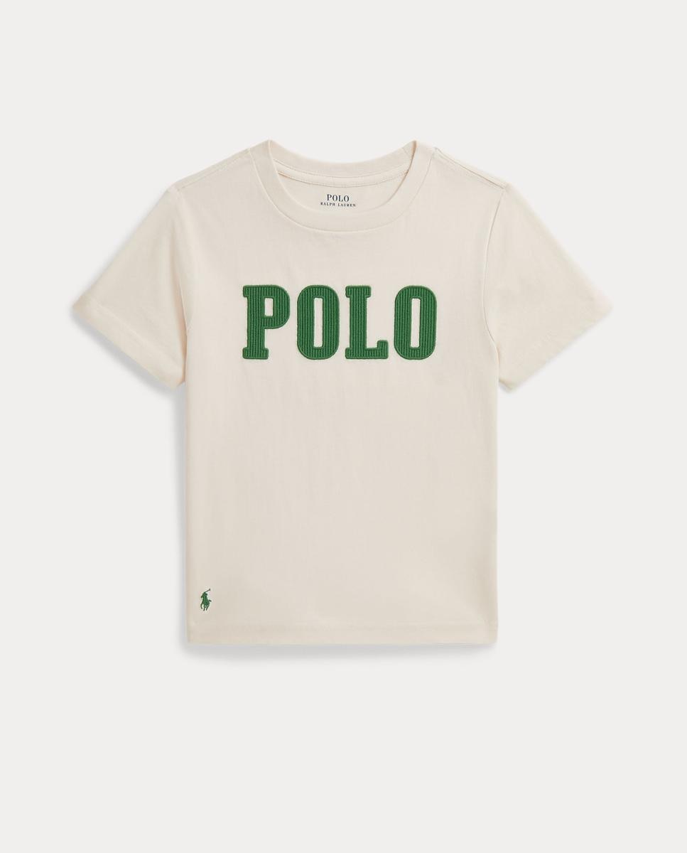 T-shirt Unissexo de Algodão com Logótipo Creme-4