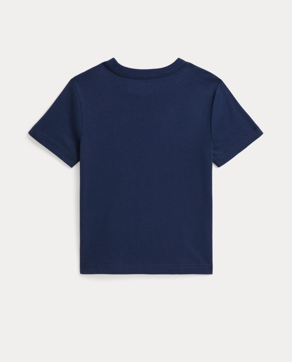 T-shirt Unissexo de Algodão Estampada Azul-marinho-5