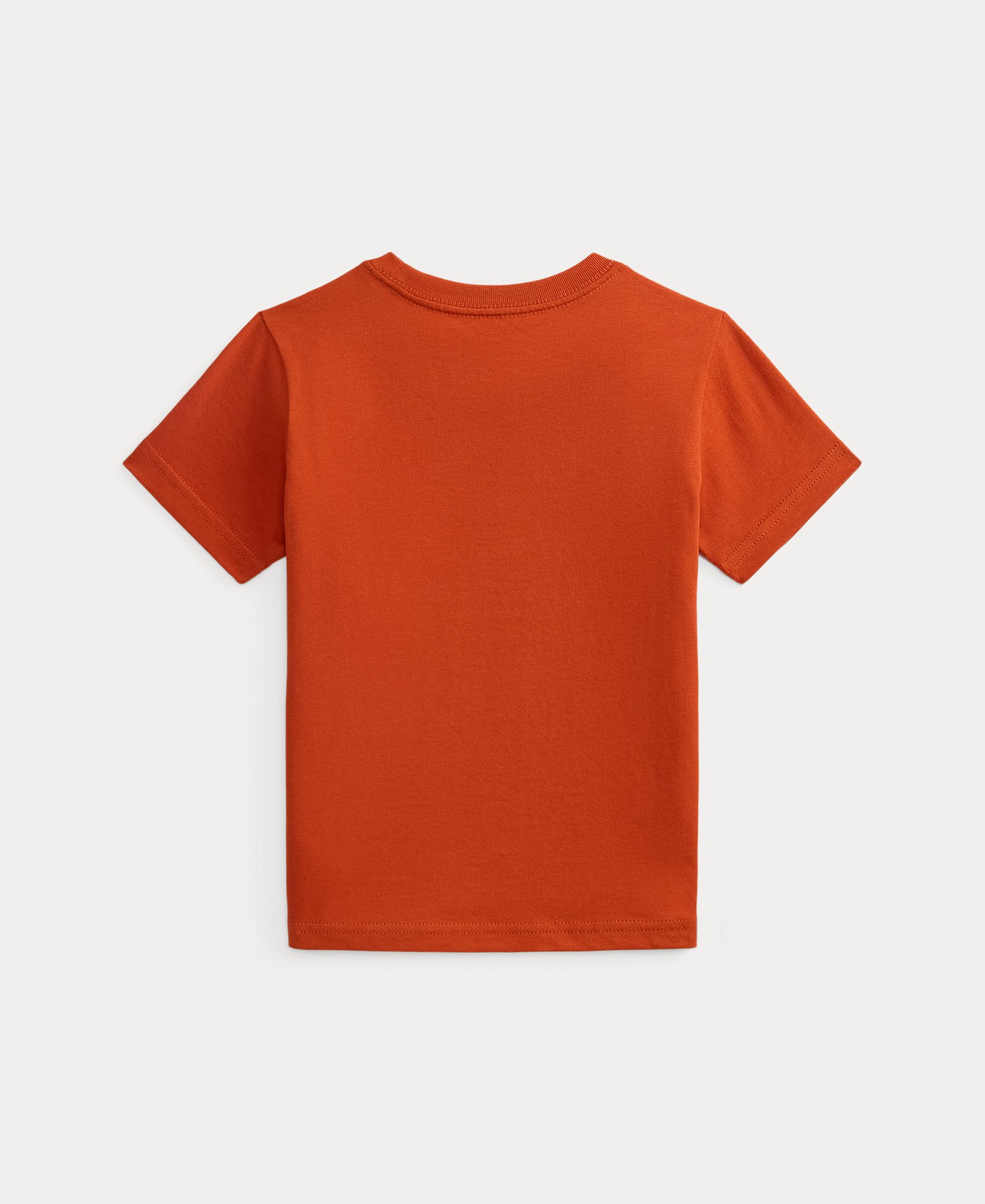 T-shirt Unissexo de Algodão com Polo Bear Laranja-2