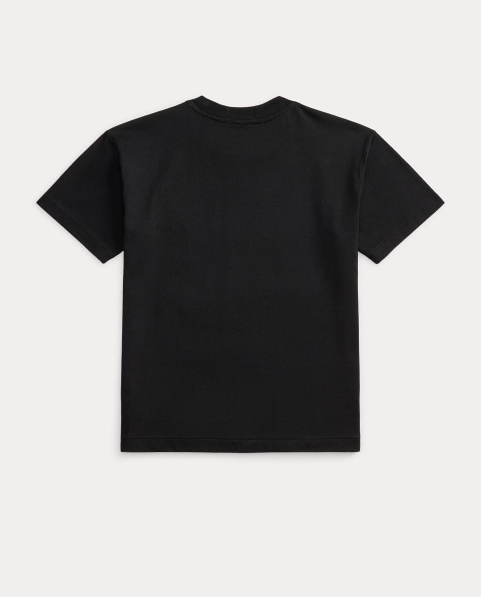 Camiseta de niño oversized con logotipo universitario - Polo Ralph Lauren - Negro Negro-2